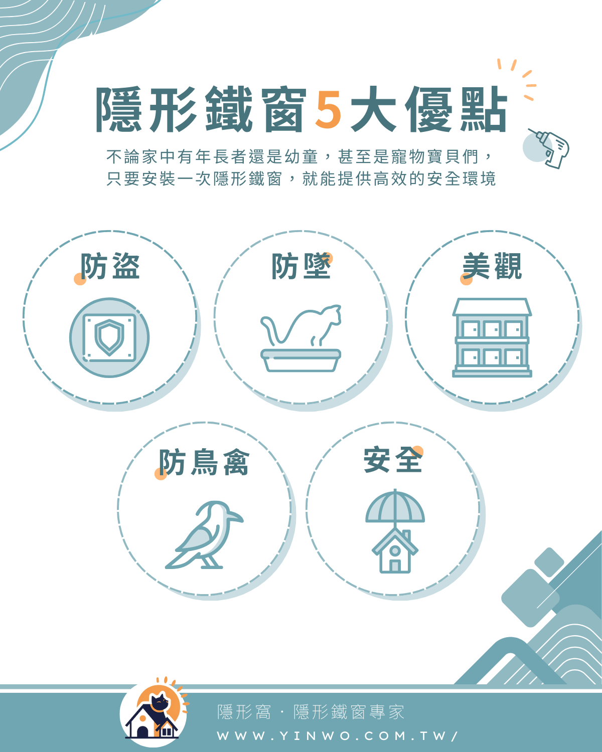 隱形窩隱形鐵窗5大特色